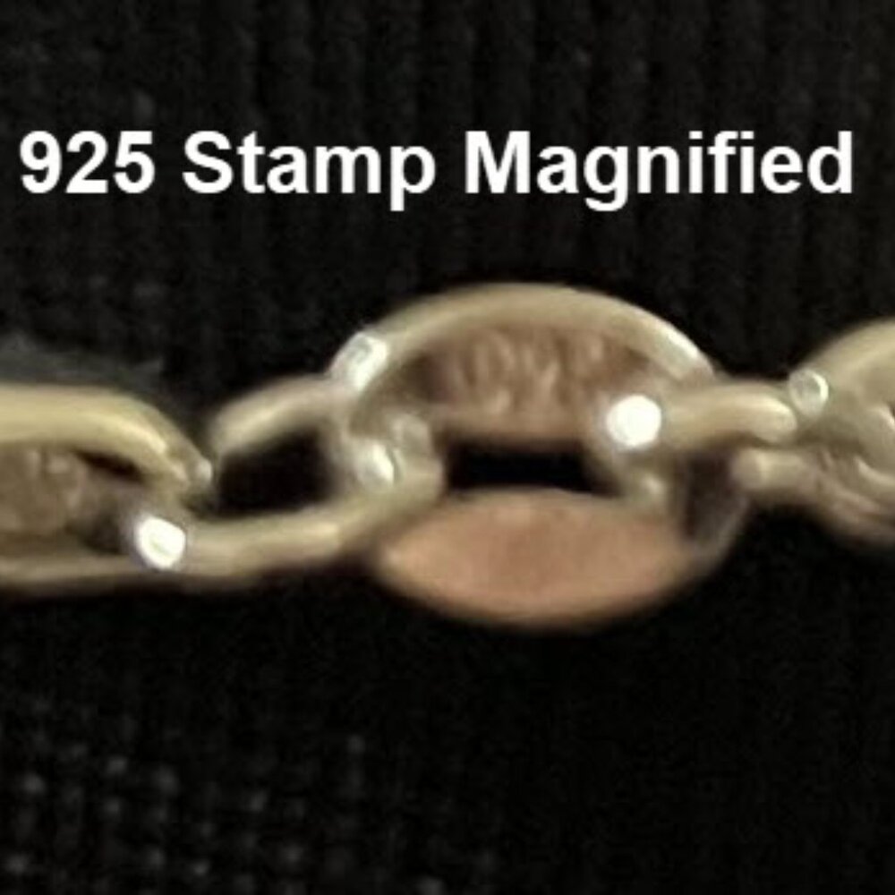 Vintage Lampwork Art Glass Pendant with 3D Blue Flower + Sterling Silver Chain - Picture 7 of 7